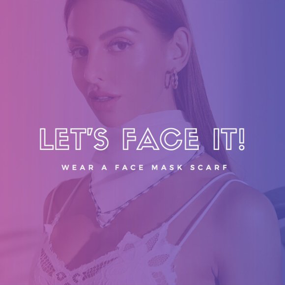 FACE MASK DAISY FLORAL SCARF #7 - Picture 4 of 10